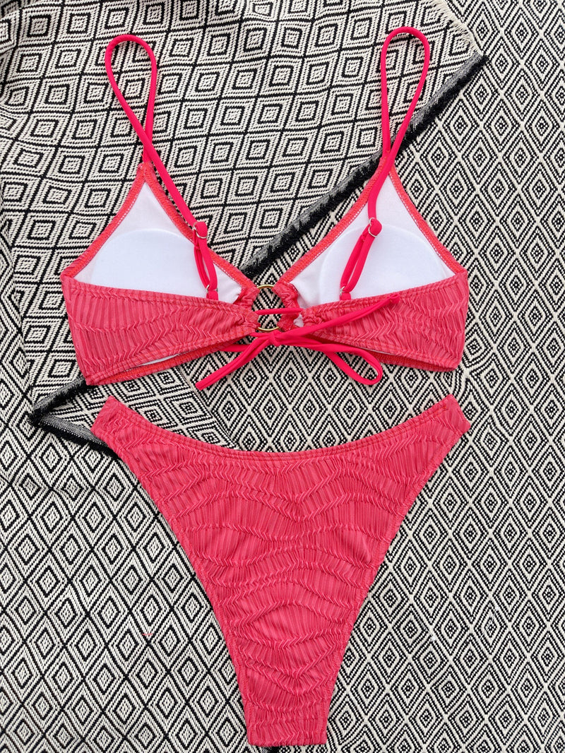 solid bikini two-piece
