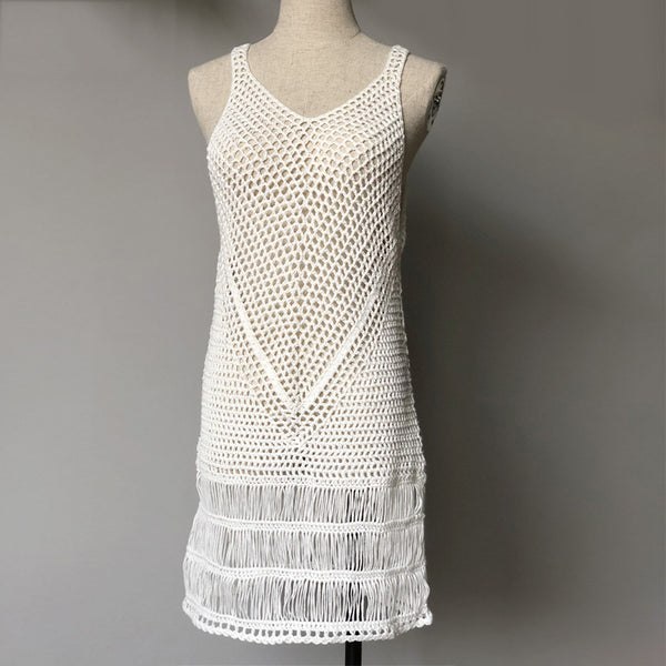 Bohemian Multi Color-Blocked Short Dress Casual Summer Sexy Vneck Sleeveless Tank Dresses