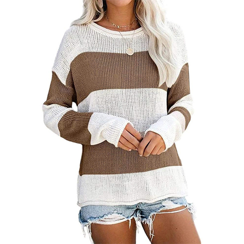 Hit Color Striped Sweater