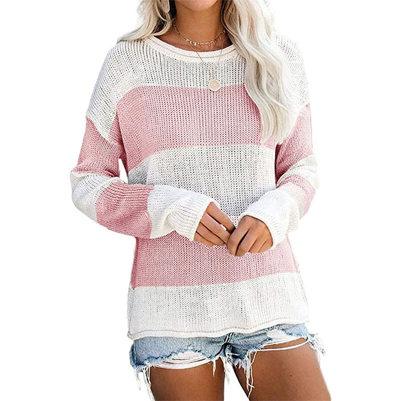 Hit Color Striped Sweater