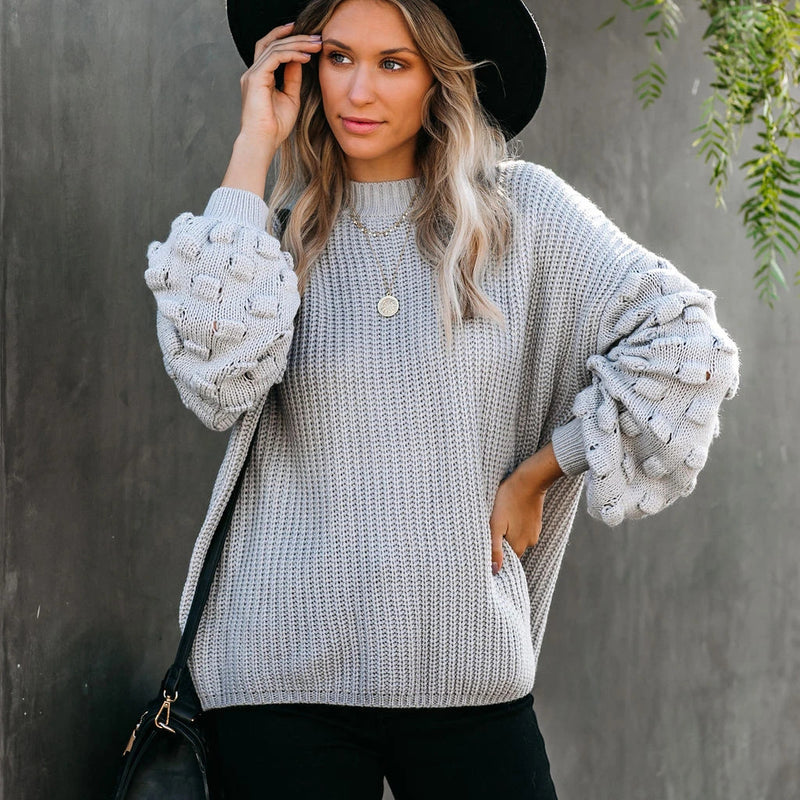 Women Loose Knitted Pullover Winter Sweater