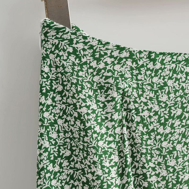 Floral Printed Women High Waist Long skirt