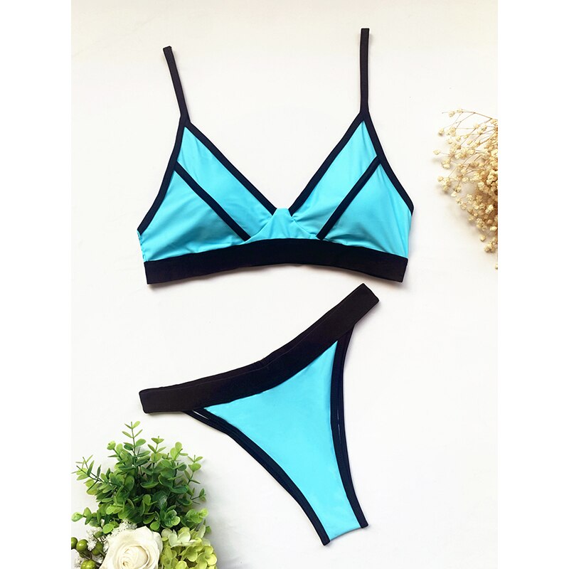 Sexy Splicing Bikini Female Swimsuit