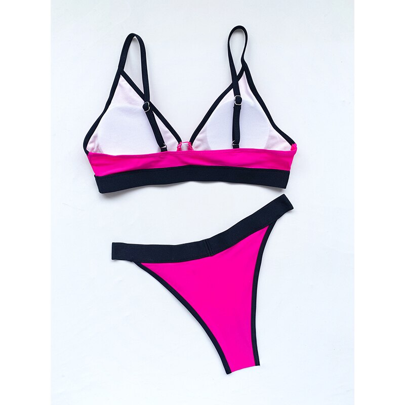 Sexy Splicing Bikini Female Swimsuit