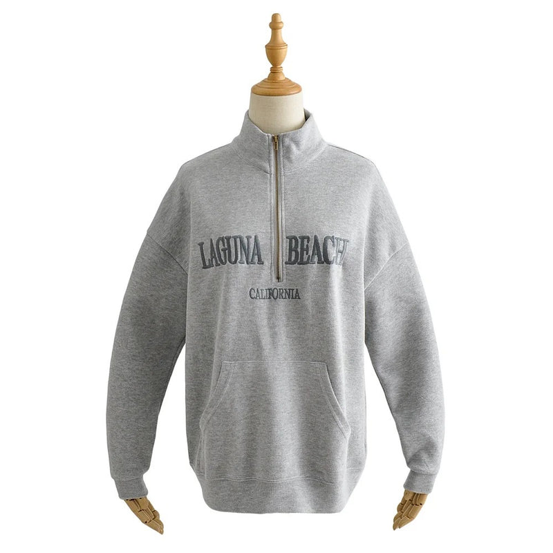 Letter Printed Hoodies Zipper Sweatshirts