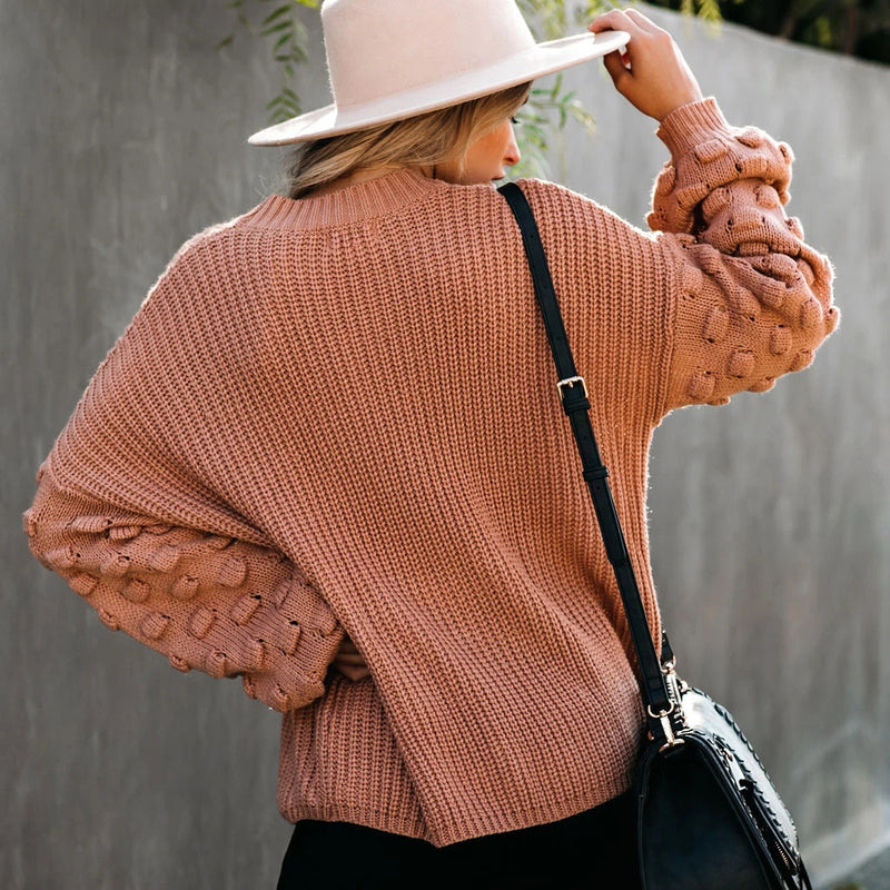 Women Loose Knitted Pullover Winter Sweater