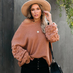 Women Loose Knitted Pullover Winter Sweater