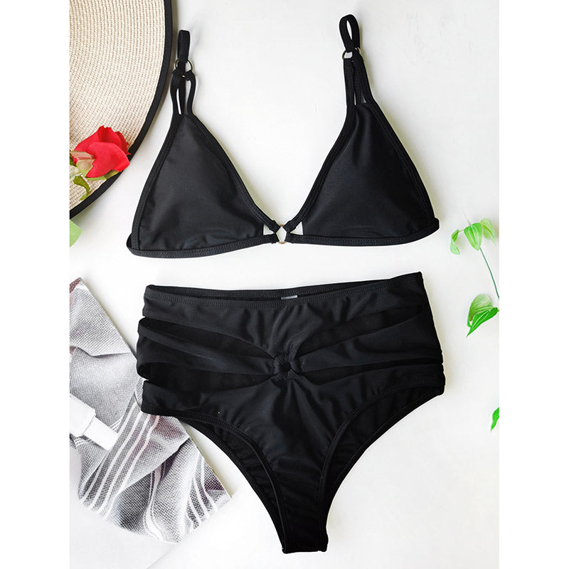 Push Up Bikinis Women's Swimsuit Cut Out Swimwear