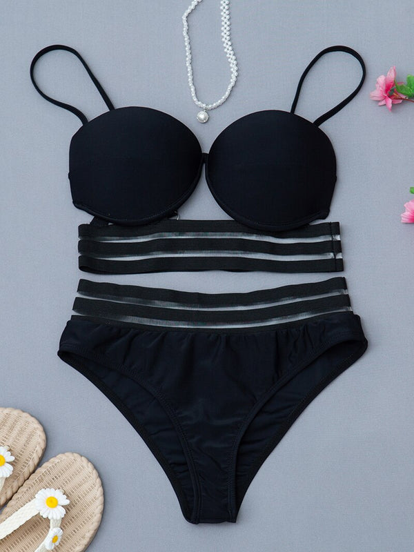 Sexy Mesh High Waist Swimwear