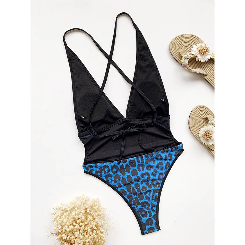 Leopard Patchwork Women's Swimwear