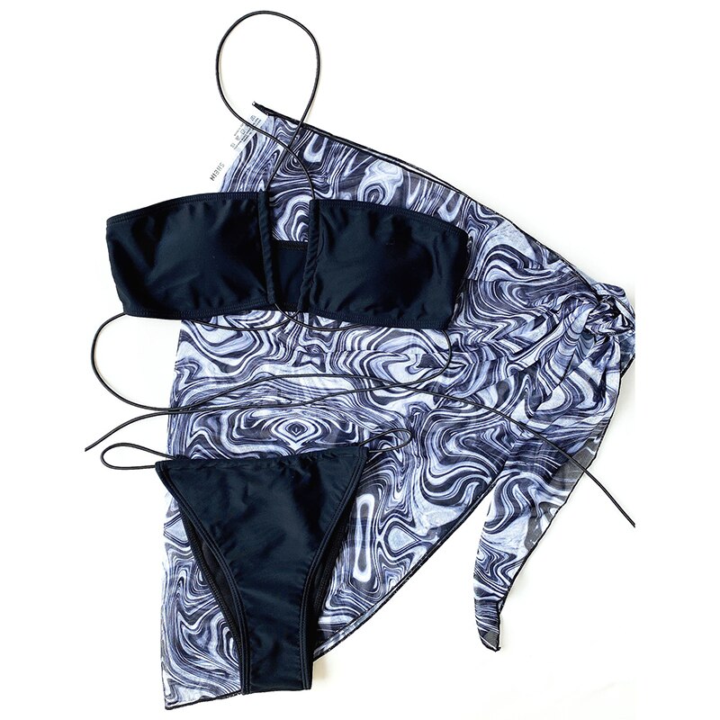Off Shoulder Bikinis Strap Halter Women's Swimsuit
