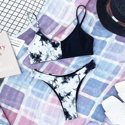 Push Up Patchwork Bikinis Sexy Swimwear