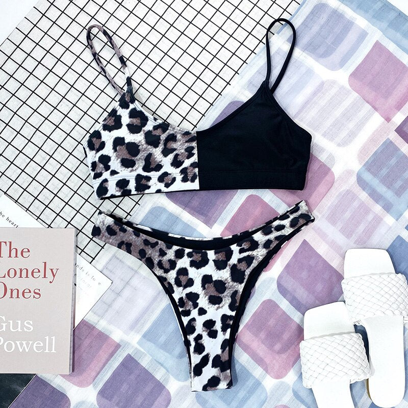 Push Up Patchwork Bikinis Sexy Swimwear