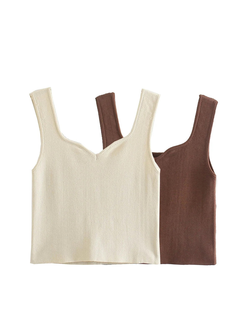 V Neck Summer White Crop Top Women Casual Backless Sleeveless Basic T Shirt Y2K Black Khaki Off Shoulder Sexy Tank Tops