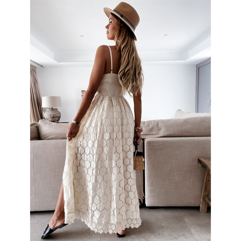 Sexy Spaghetti Strap Patchwork LACE Jumpsuit