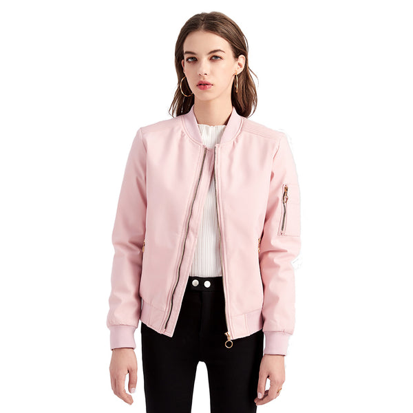 omen's Jacket Baseball Coat Women Casual Solid Color Coat