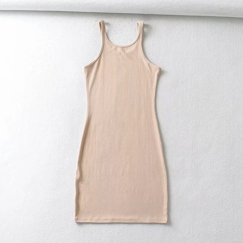 Sexy Knitted Sleeveless Tank Dress