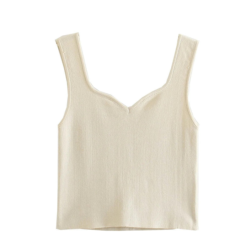 V Neck Summer White Crop Top Women Casual Backless Sleeveless Basic T Shirt Y2K Black Khaki Off Shoulder Sexy Tank Tops