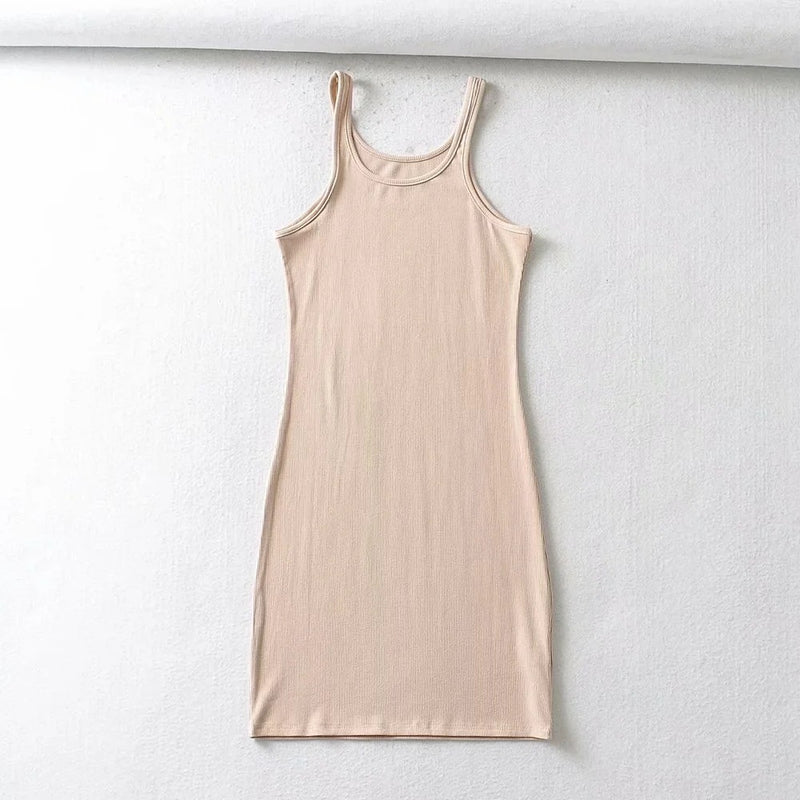 Sexy Knitted Sleeveless Tank Dress