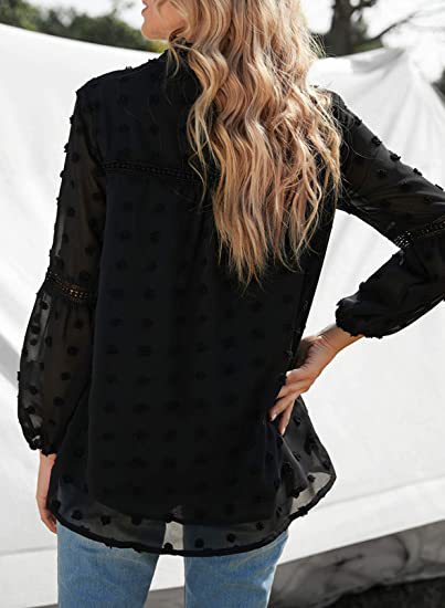 Chiffon Women Lace Blouse