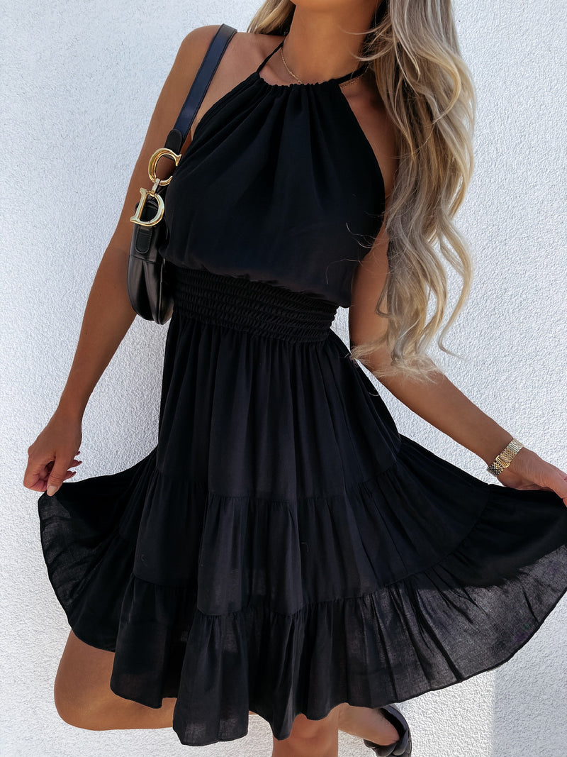 Casual Halter Loose Layered Dress