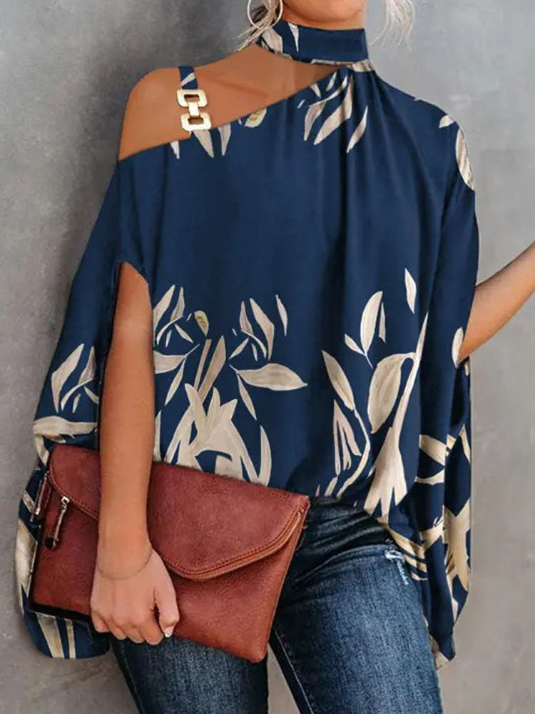 Elegant Pattern Print Party Blouse Shirt